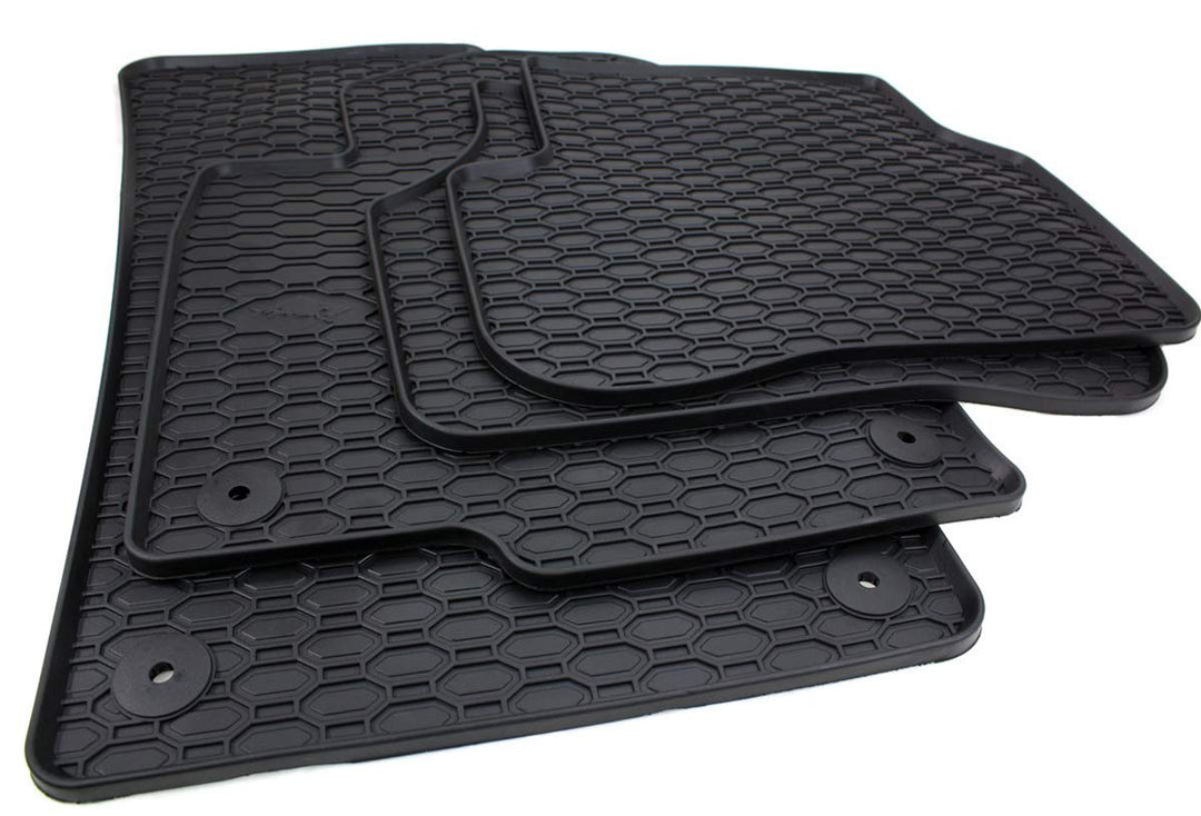 kfz-premiumteile24 Premium Gummimatten Kompatibel mit Passat 3C (B6 B7) + Passat CC Baujahr 2005-201
