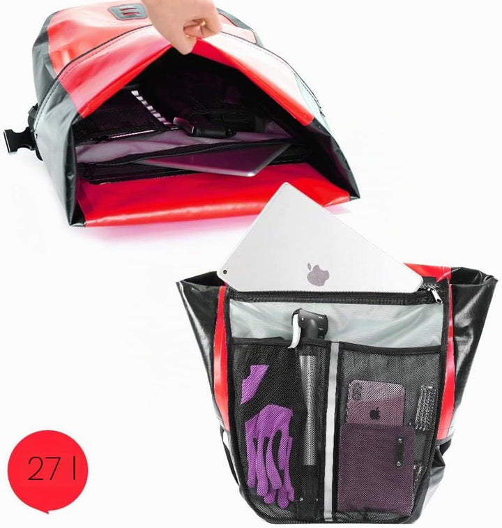 Rhinowalk 25L Fahrradtasche Wasserdicht Gepäckträgertasche Fahrrad Laptop Gepäckträger Seitentaschen