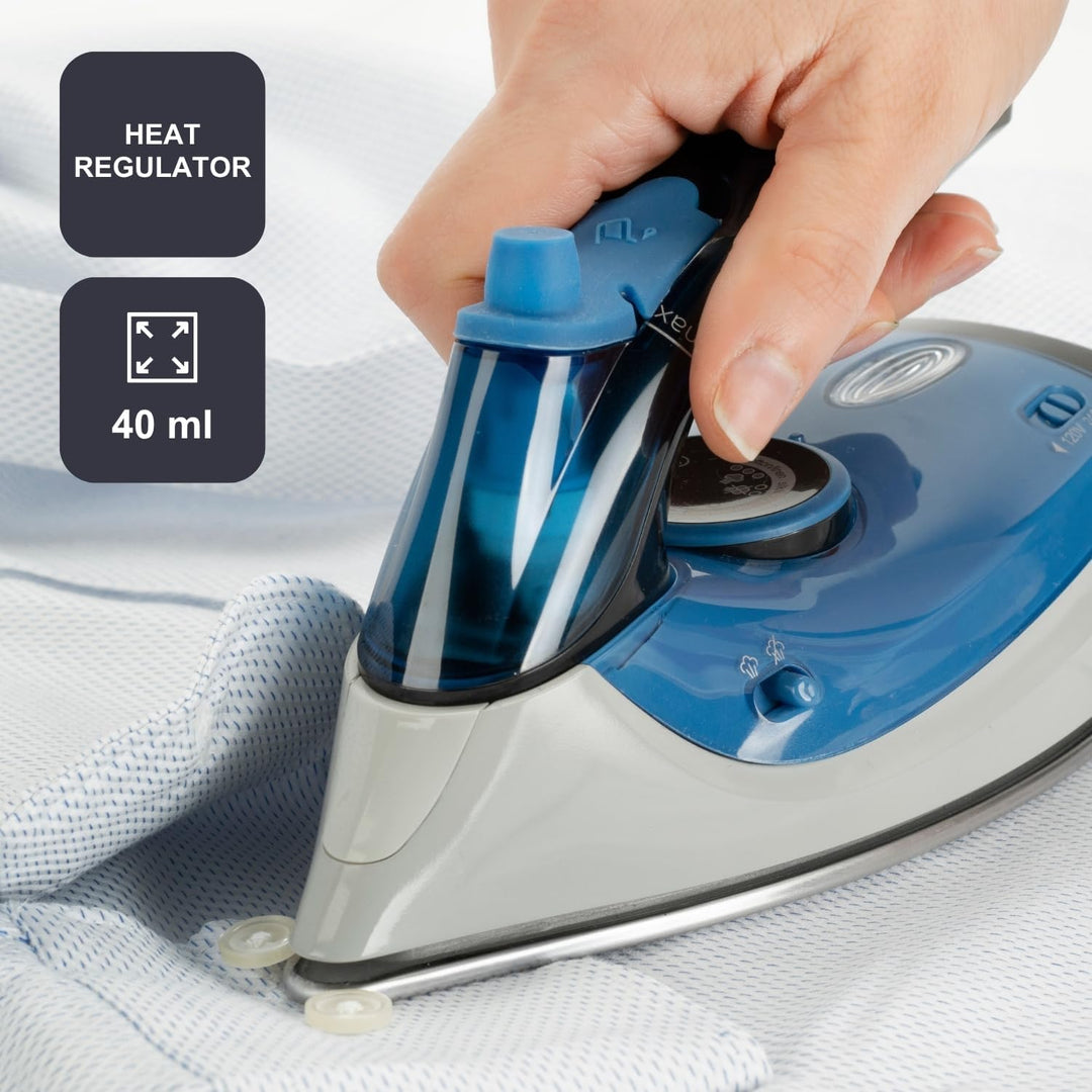 BLACK+DECKER BXIR1000E – Reise-Dampfbügeleisen | 1000W | Dualspannung 120V/240V | Dampfstoss 50 g/Mi