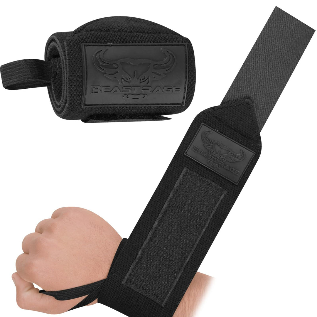 BEAST RAGE Zughilfen für Krafttraining (Fitness Straps) Kreuzheben Gurte Frauen Männer (Gepolstert)