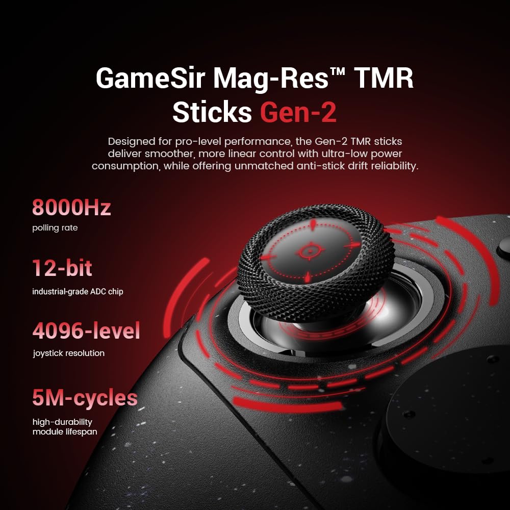 GameSir G7 Pro 8K PC Gaming Controller kabellos 8000Hz, TMR Sticks, Royal2