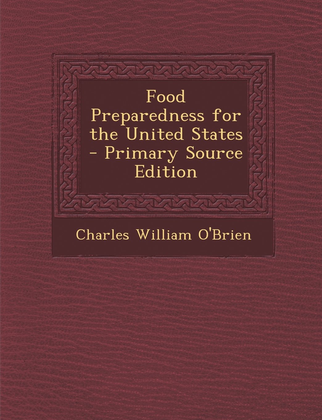 Food Preparedness for the United States, Taschenbuch