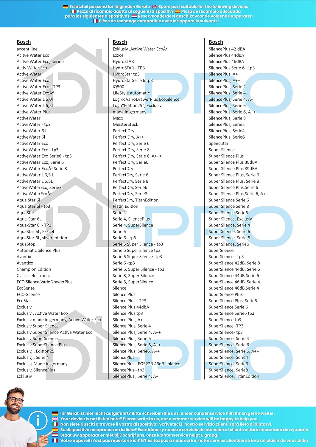DL-pro Türdichtung für Bosch Siemens Neff 00668079 668079 Schürzendichtung Dichtung unten für Geschi