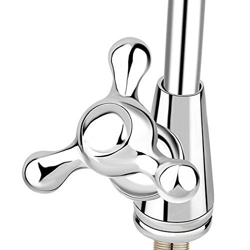 Umkehrosmose-Wasserfilter-Wasserhahn, hell glänzend, Sprühhahn, schwenkbarer Wasserhahn, Trigeminal-