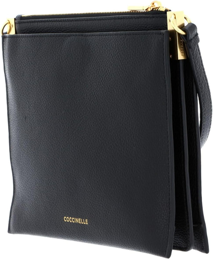 Coccinelle Leder Umhängetasche Beat Soft Crossbody Bag Noir, Noir