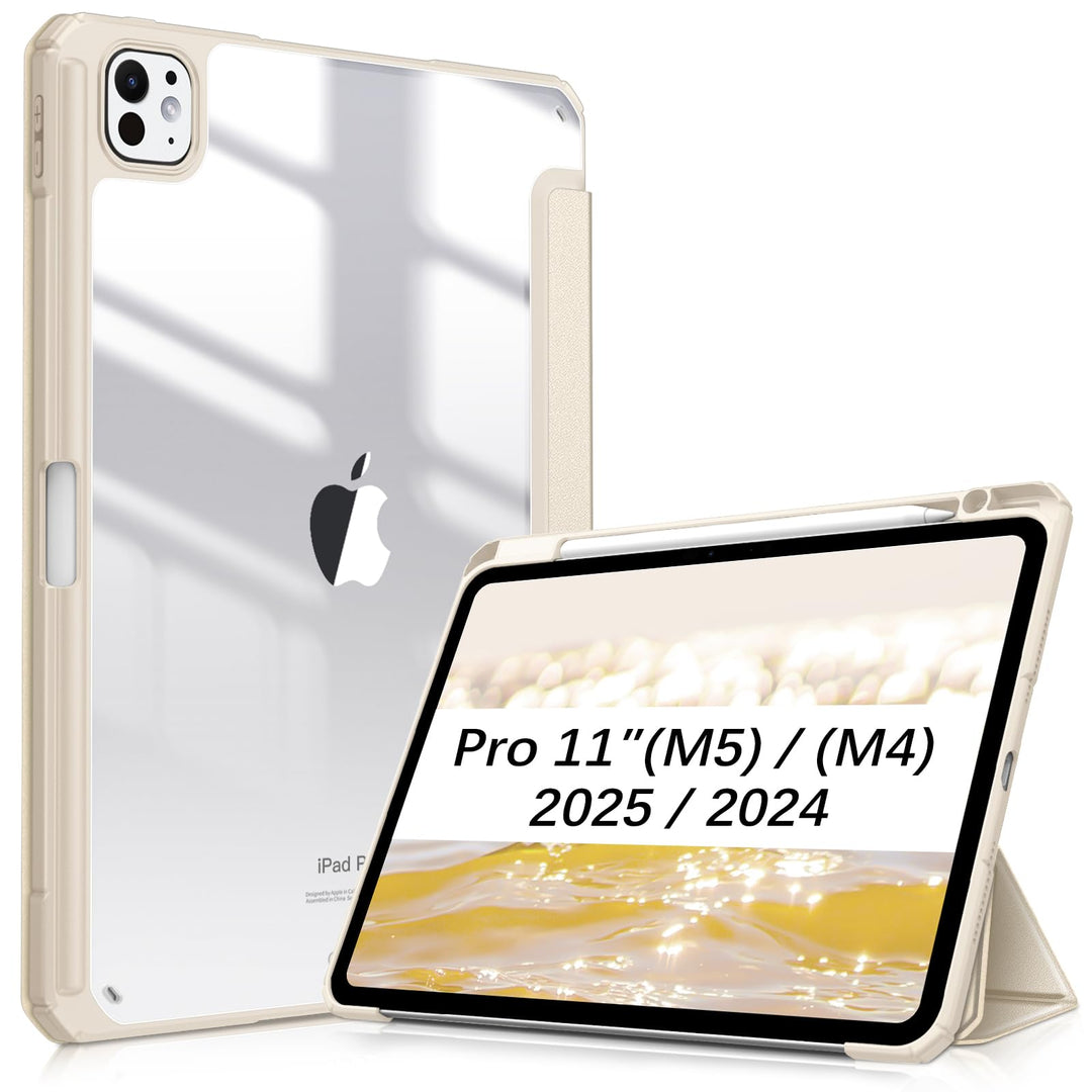 Fintie Hybrid Hülle für iPad Pro 11 Zoll (M5/M4) 2025/2024 mit Stifthalter - Stossfeste Schutzhülle