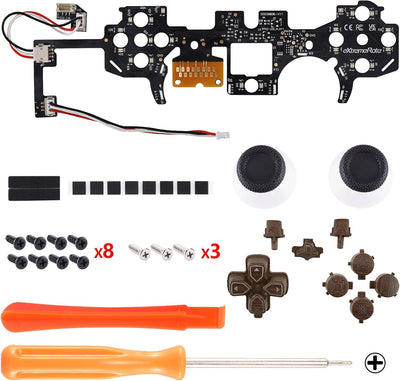 eXtremeRate DTF LED Kit für ps5 Controller BDM-030/040, Ersatz leucht D-Pad Thumbstick Share/Option/