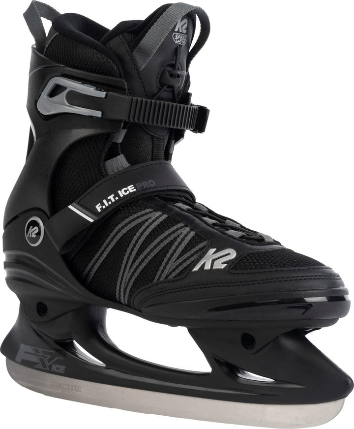 K2 Herren F.i.t. Ice Pro Schlittschuhe EU: 48 (UK: 12 / US: 13) black - grey, EU: 48 (UK: 12 / US: 1