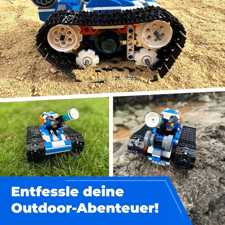 Robot J Programmierbarer Roboter für Kinder, 6-in-1 Kreativer Roboter Bausatz, App-Ferngesteuerter K