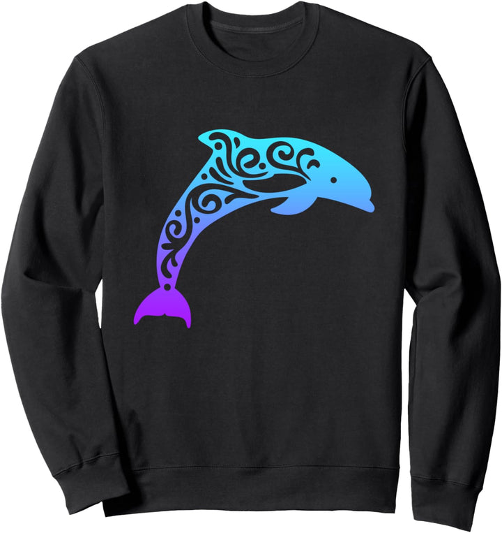 Delfin Mandala Kunst Sweatshirt