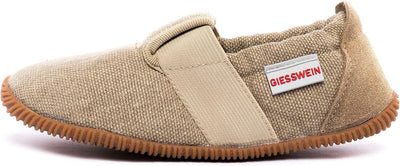 GIESSWEIN Kinder Hausschuhe Söll Slim-Fit - Baumwoll Slippers für Mädchen & Jungen, rutschfeste Kind