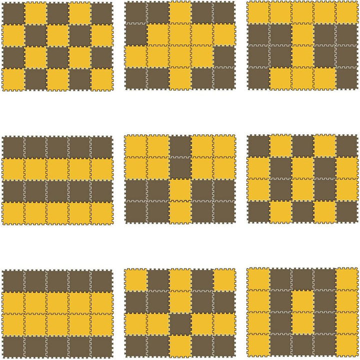 LittleTom 18 Teile Spielmatte Baby ab Null - 30x30 Schaumstoff Puzzlematte Kinder Isomatte Baby Spie