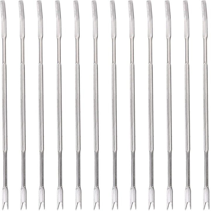 12 St¨¹ Edelstahl Krebstiere Forks Nut Picks Werkzeuge Meeresfr¨¹chte