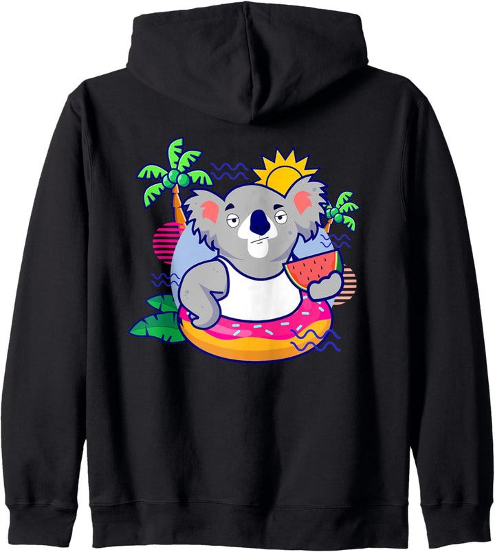 Fun Sommer Eiscreme I Melone Koala I Kapuzenjacke