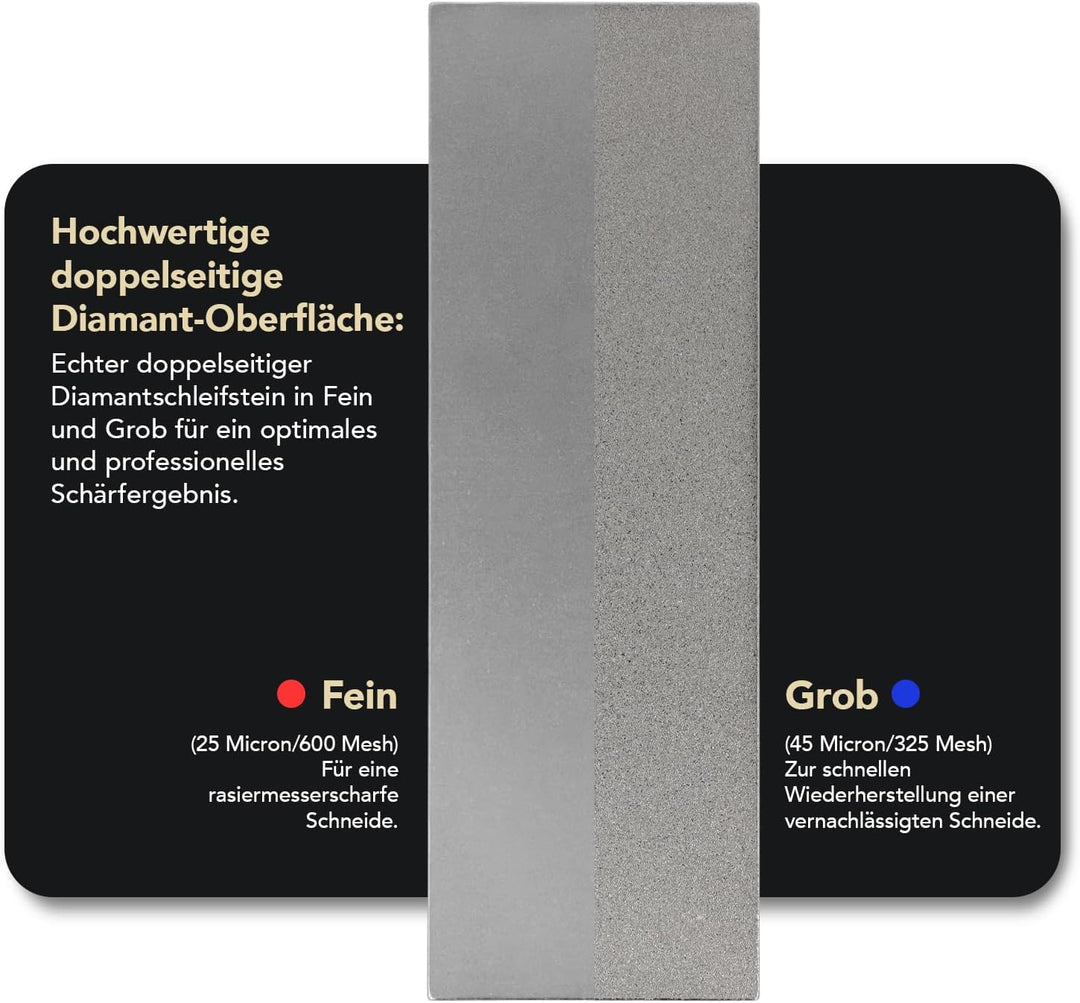 DMT Dia-Sharp doppelseitiger Schärfstein, 15,2cm / 6 Zoll, fein/grob, 1 Stück, D6FC, Fein/Grob
