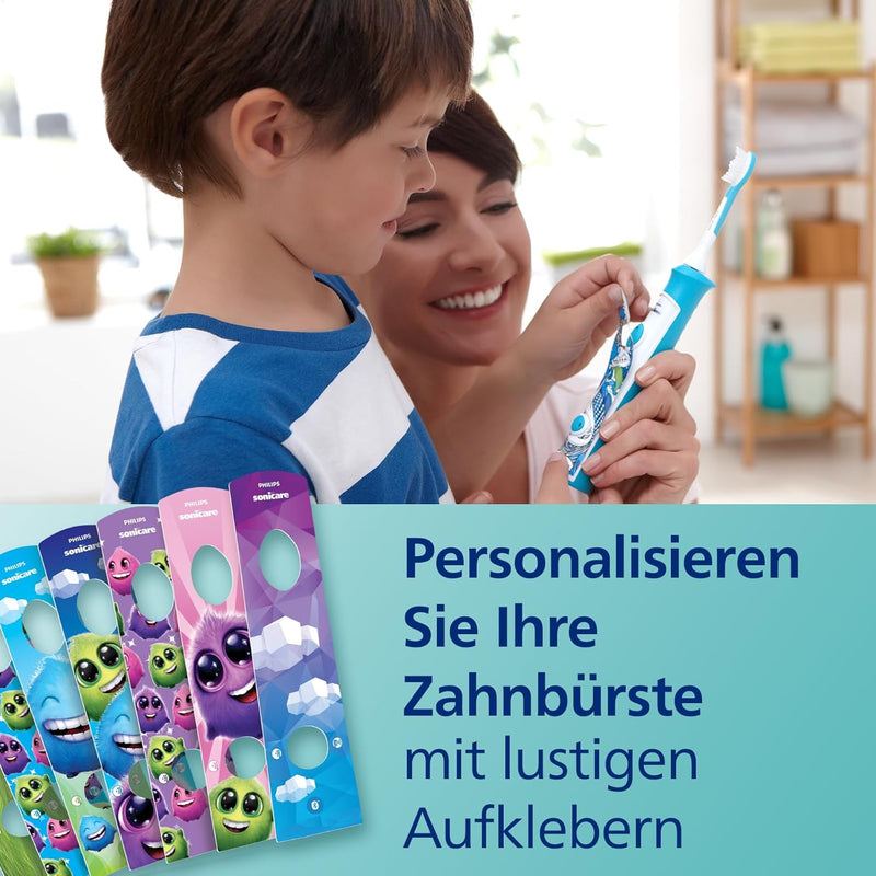 Philips Sonicare for Kids elektrische Zahnbürste - Schallzahnbürste mit Timer, App-Unterstüzung und