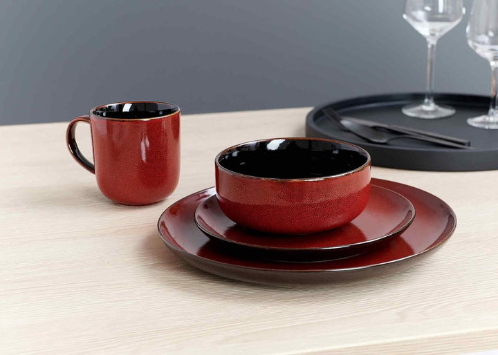 Ritzenhoff & Breker Gambia Suppenteller 6er Set, 23 cm, Tiefe Teller mit Farbverläufen, Skandinavisc