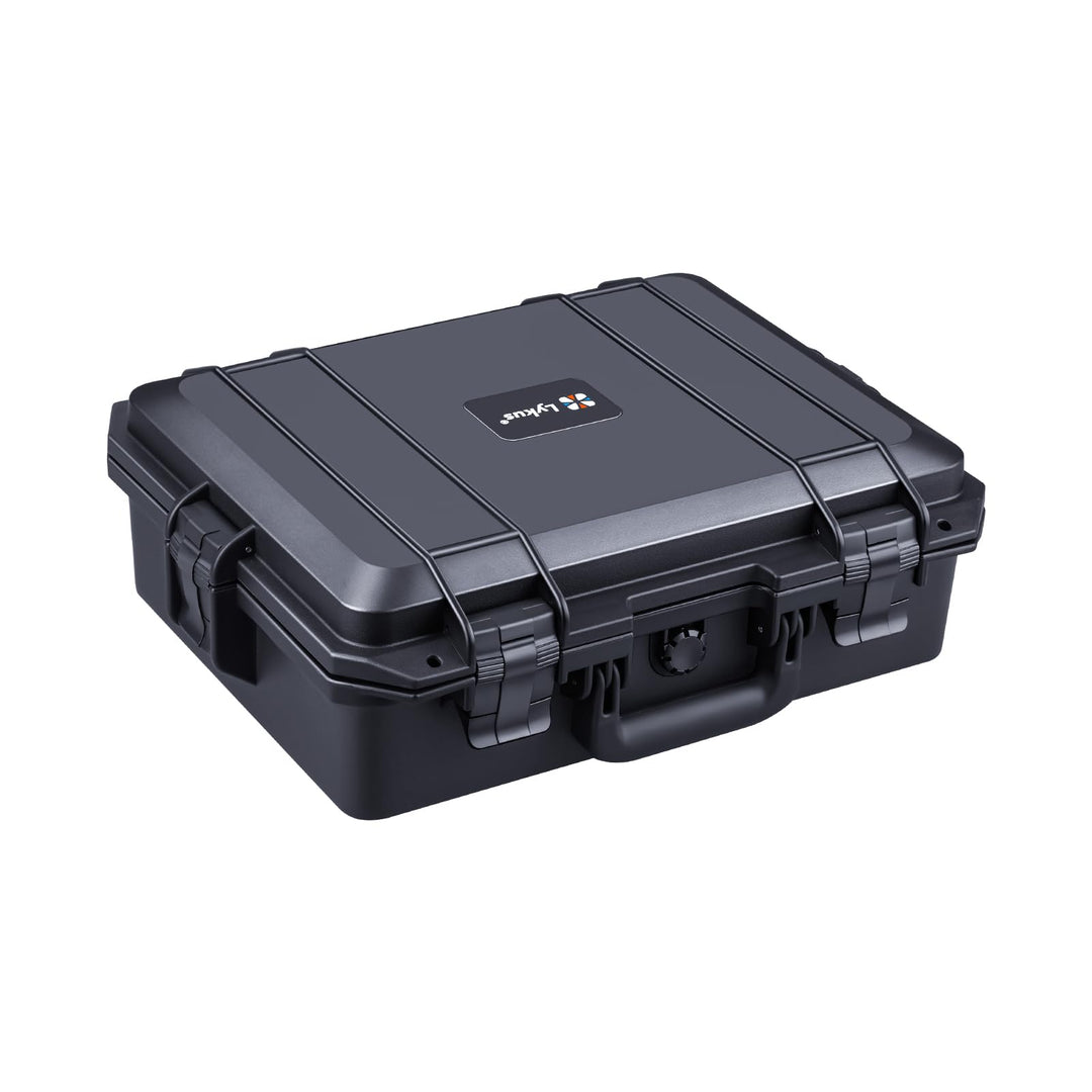 Lykus HC-4011 Wasserdicht Koffer mit anpassbar Rasterschaumstoff, Innengrösse 39,5x29,5x13 cm, Geeig