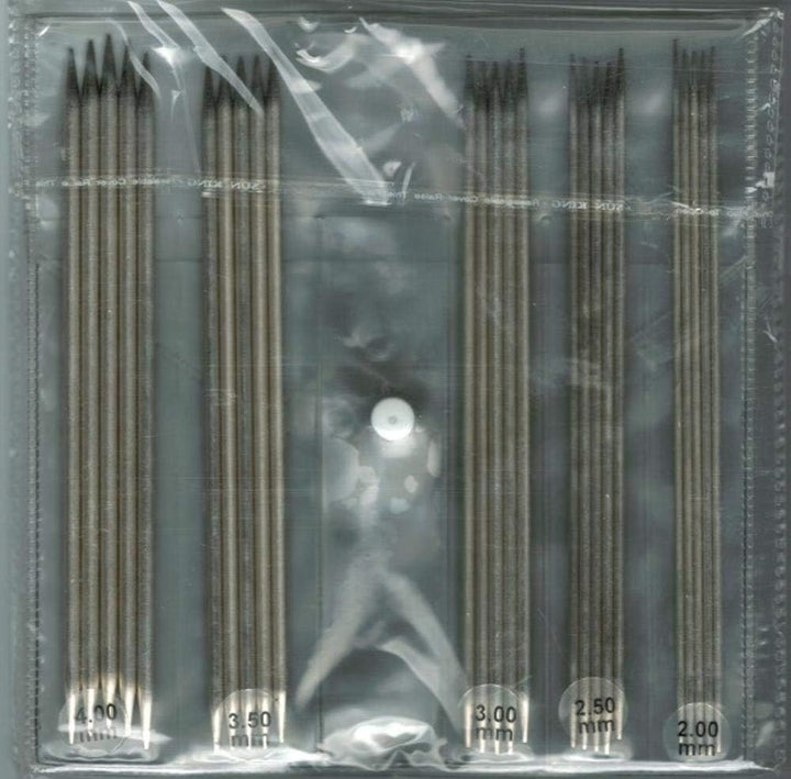 KnitPro - Nova Metal (15 cm, 2,00-4,00 mm) Doppelspitznadel -Set - 1 Einheit