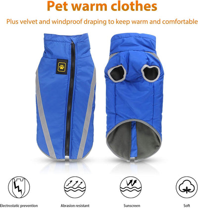 PETCUTE Hundemantel wasserdicht hundejacke für mittelgrosse Hunde Warme hundemantel Fleece Grosse Hu