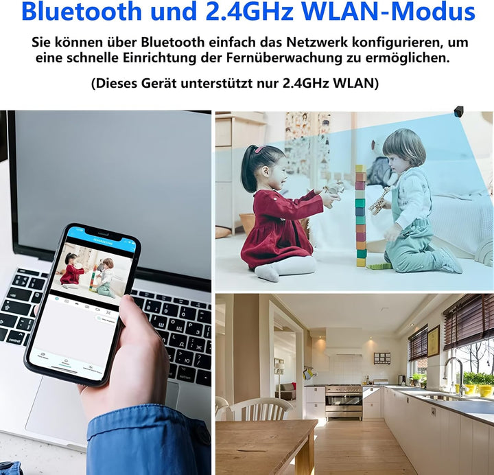 Mini-Kamera, WLAN-Überwachungskamera für Innen- und Aussenbereich, Sicherheitsüberwachungskamera mit