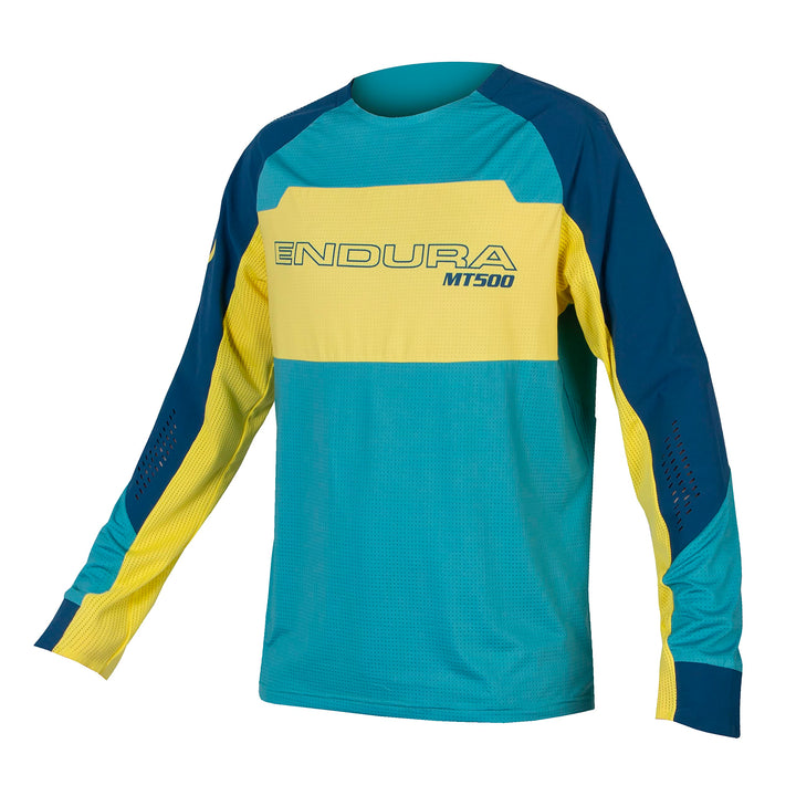 Endura T500 Burner Lite Trikot (Langarm) - Schwarz S Blau, S Blau