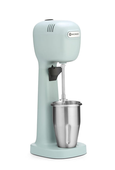 HENDI Milchshake Maker, Drink mixer, Frappés, Getränkemixer, Inkl. 2 Mixbechers (Edelstahl und Polyk