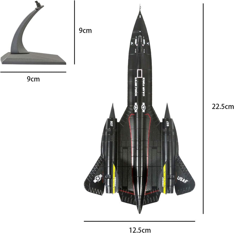 Lose Fun Park 1/144 SR71 Blackbird Höhenaufklärungsflugzeug Metallkämpfer Militärmodell Druckgussflu