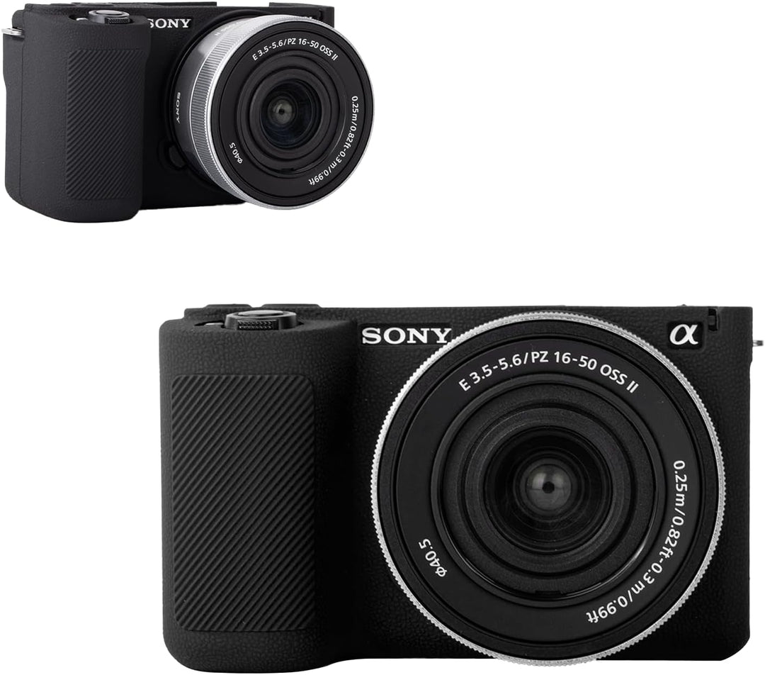 MUZIRI KINOKOO Weiche Silikonhülle, kompatibel mit Sony ZVE10 II/ZV-E10 II Digitalkamera, Schutzhüll