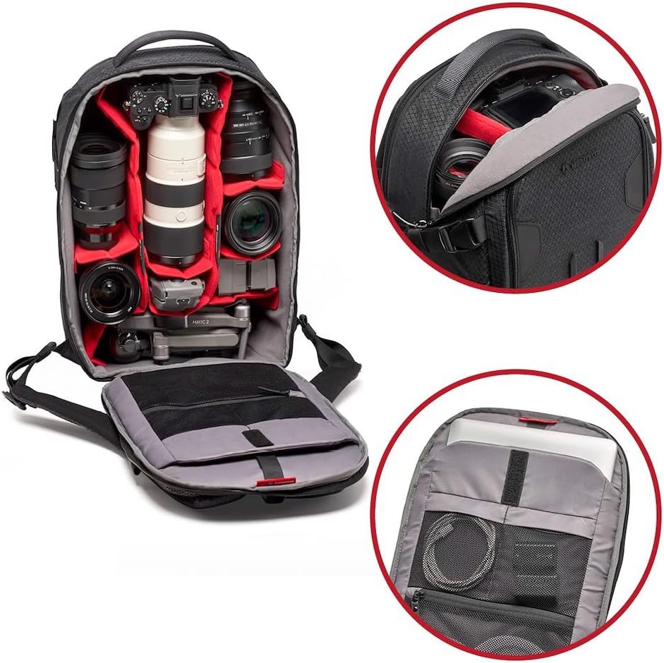 Manfrotto PRO Light Flexloader L, Profi-Rucksack für Kameras, Erweiterbare Tasche für 3-Achsen-Gimba