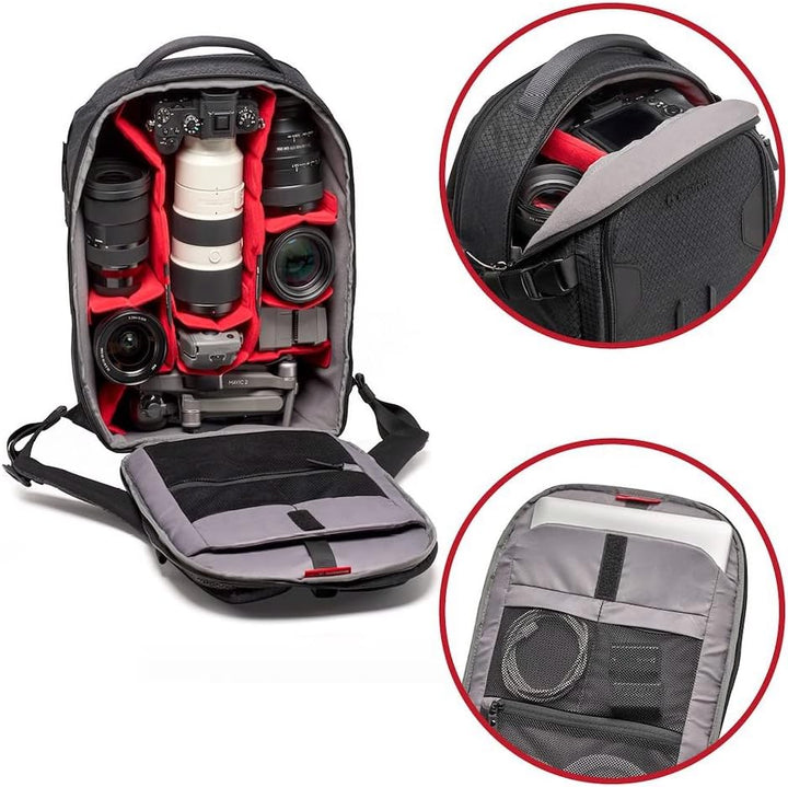 Manfrotto PRO Light Flexloader L, Profi-Rucksack für Kameras, Erweiterbare Tasche für 3-Achsen-Gimba
