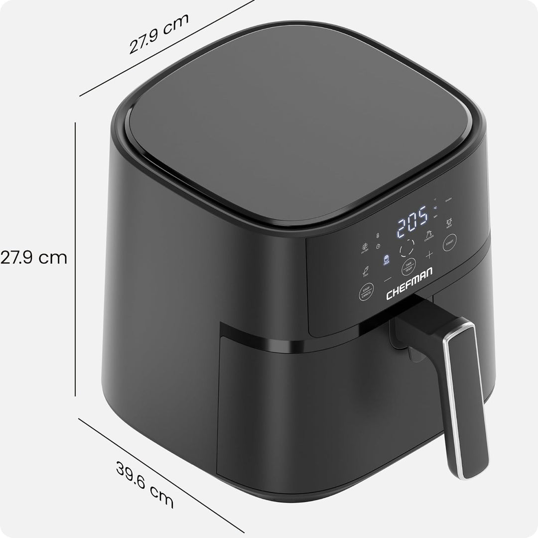Chefman 5,7L Heissluftfritteuse, schnell & einfach, kompakte Heissluftfritteuse mit Hi-Fry Technolog
