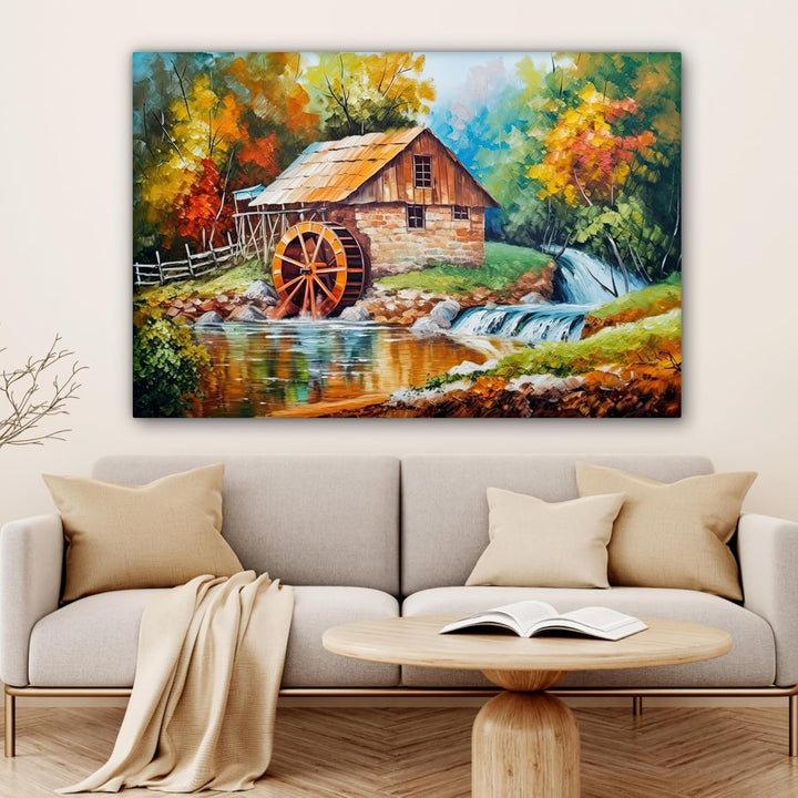 MuchoWow© Leinwandbild Gross 120x80 cm XXL Dekoration Wohnzimmer Bilder Aufhängen Wall Decoration Li