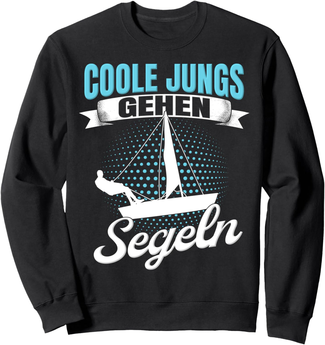 Segler Segelboot Meer Vintage Coole Jungs Gehen Segeln Sweatshirt