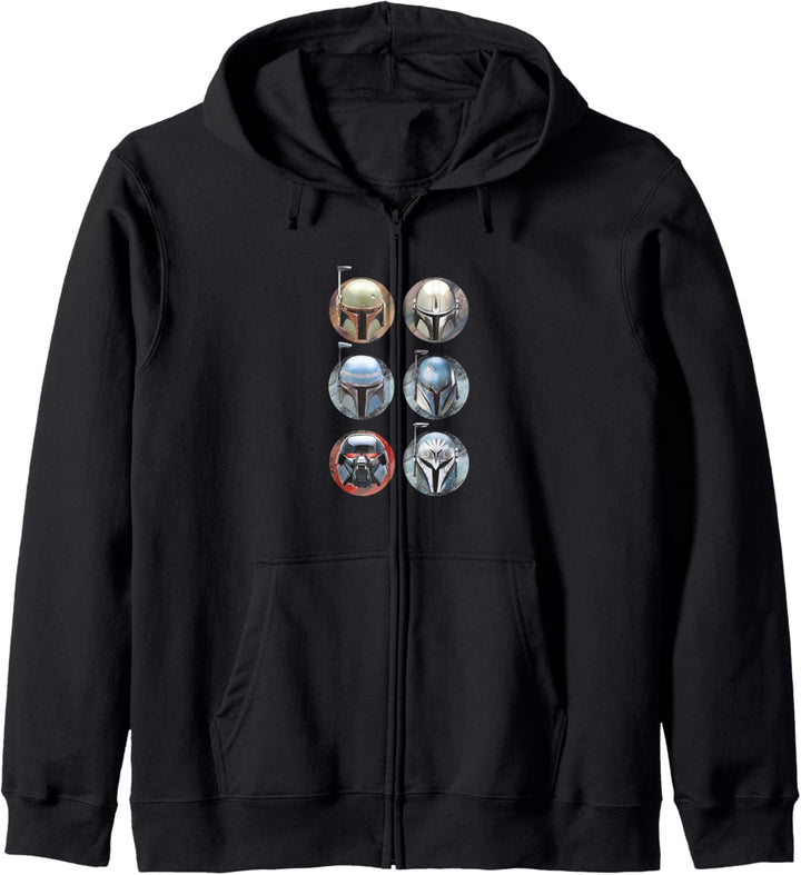 Star Wars: The Mandalorian Bounty Hunter Helmet Circles Kapuzenjacke