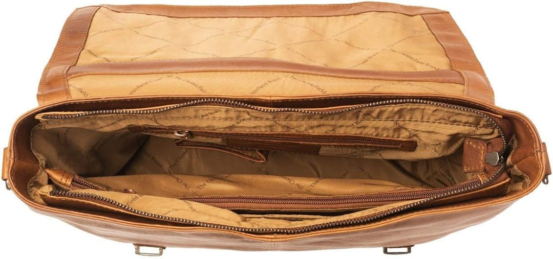 The Chesterfield Brand Jules - Schultertasche 13" Leder 38 cm Cognac, Cognac