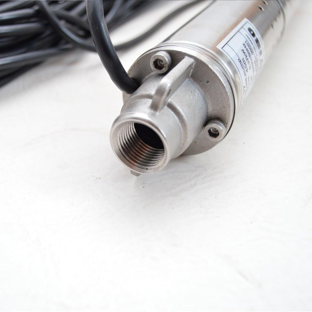 Tiefbrunnenpumpe Edelstahl Brunnenpumpe Schraubenpumpe 370W 2" SING Förderleistung 1080 l/h, 18 l/mi