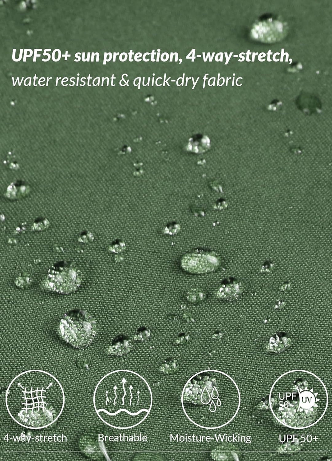 baleaf Damen Outdoorhose Wanderhose Wasserdicht Schnelltrocknend Leicht Trekkinghose Capris UV Schut