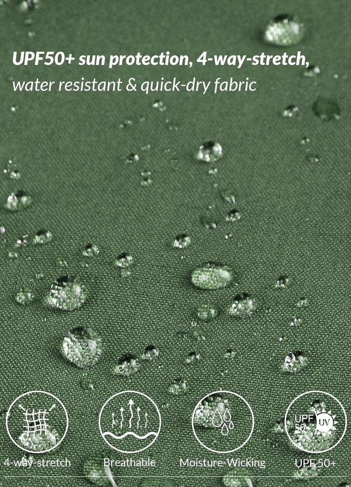 baleaf Damen Outdoorhose Wanderhose Wasserdicht Schnelltrocknend Leicht Trekkinghose Capris UV Schut