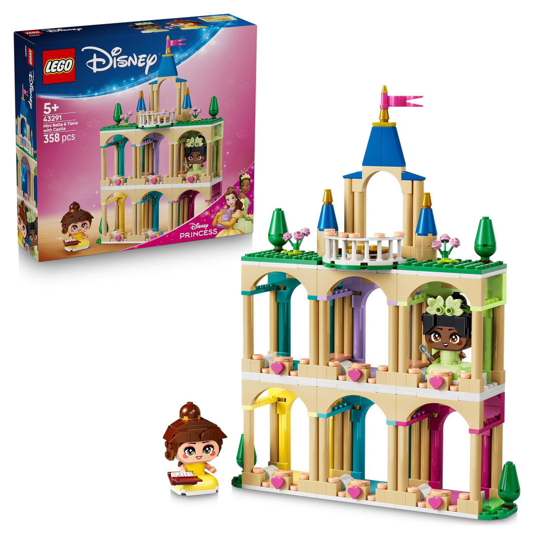 LEGO ǀ Disney Princess Die Mini-Prinzessinnen Belle und Tiana mit ihrem Schloss - Spielzeug mit 2 Mi