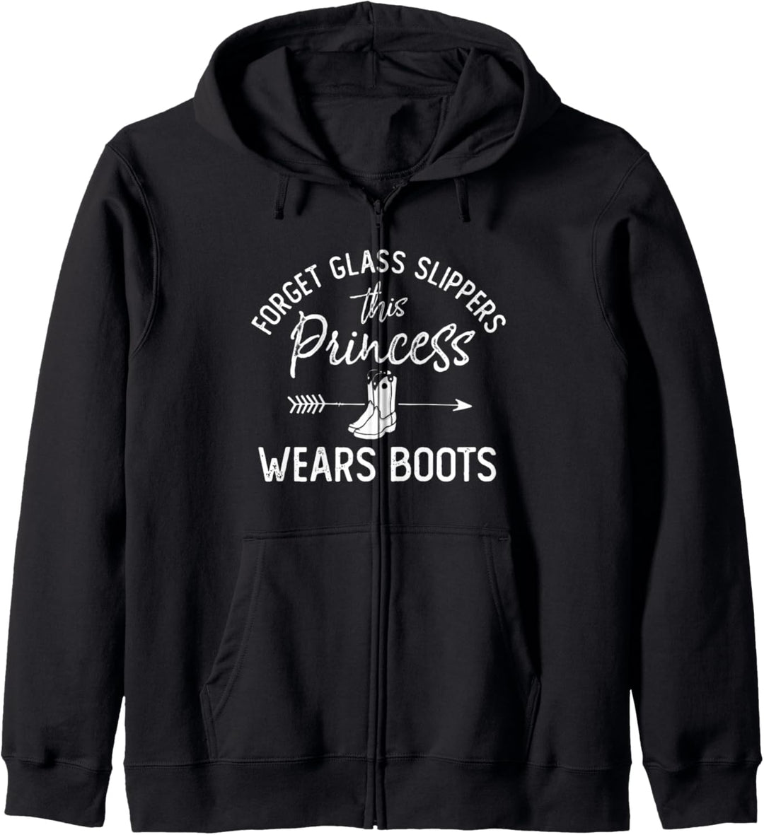 Cowgirl Princess Country Western Girl Wears Cowboy Boots Kapuzenjacke