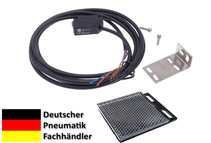 Reflektor-Lichtschranke 12 bis 24 Volt DC - Ausgang PNP Reflexions-Lichtschranke Lichtschranke mit S