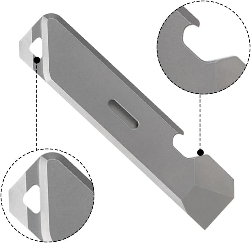 Mini Hebelstange, Multitool Hebelstange aus Titanlegierung mit Flaschenöffner Funktion EDC Gear Schl