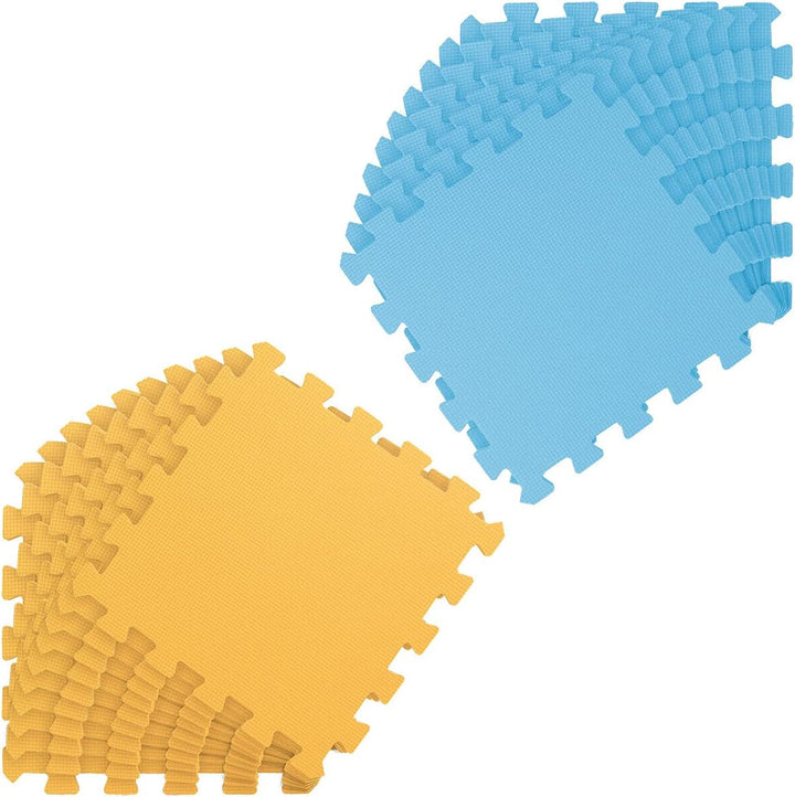 LittleTom 18 Teile Spielmatte Baby ab Null - 30x30 Schaumstoff Puzzlematte Kinder Isomatte Baby Spie