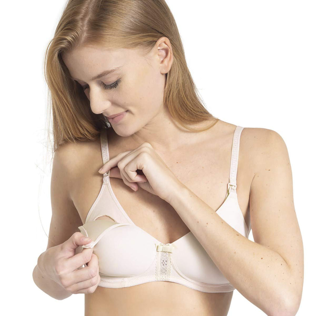Variance Damen Instant Micro Nursing Bra 80B Nude, 80B Nude
