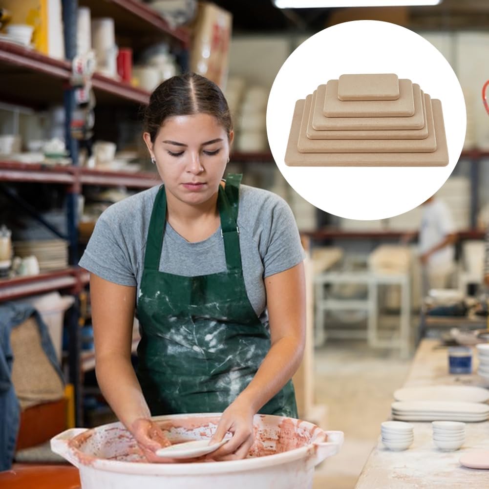 SUPERFINDINGS 6 Stück 6 Grösse Töpferformen Tiefe Rechteck MDF Holzplatten Schlumpfformen Für Tonpla
