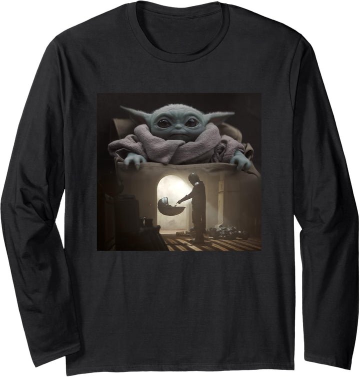 Star Wars The Mandalorian The Child & Mando Langarmshirt