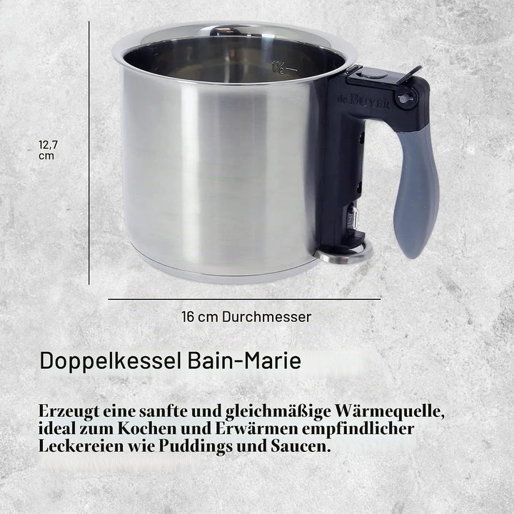 De Buyer Bain-Marie, Edelstahl, Silber, 16 cm 3709.14N