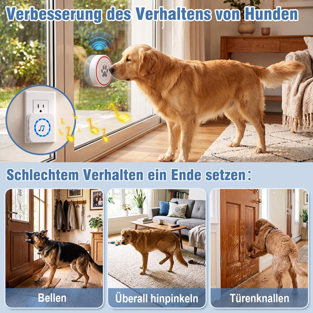 ChunHee Katzenklingel/Hundeklingel Buzzer Hund Haustier Türglocken Sensor Berührt Wasserdicht Türkli