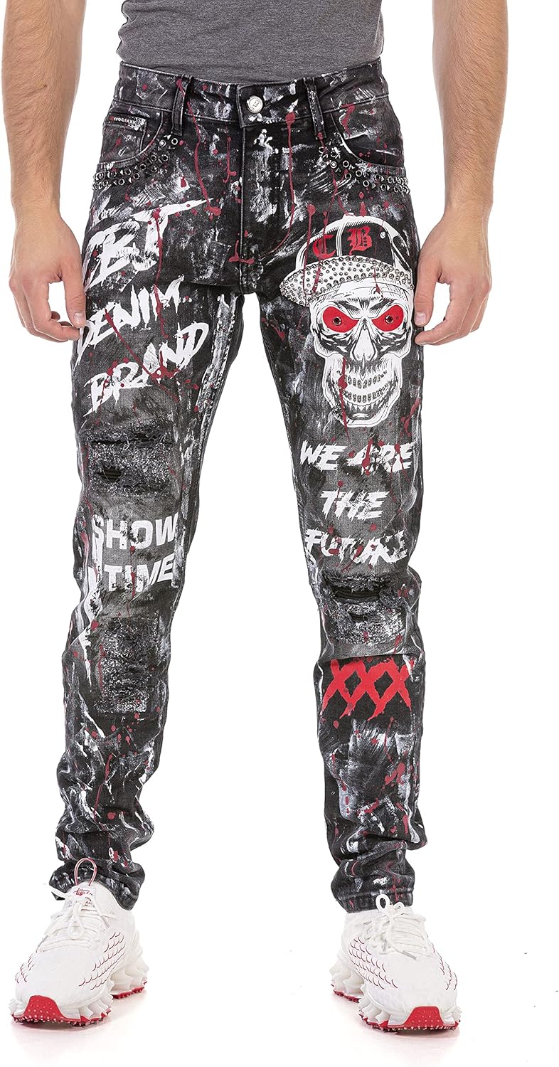 Cipo & Baxx Herren Regular Fit Jeanshose Denim Pants Jeans Hose, Cd700-s